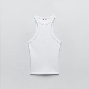 Zara Pronounced Halter Neck Top